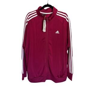 NWT adidas Originals 3-Stripes Burgundy Track Jacket Women’s 3X — Y2K Sporty